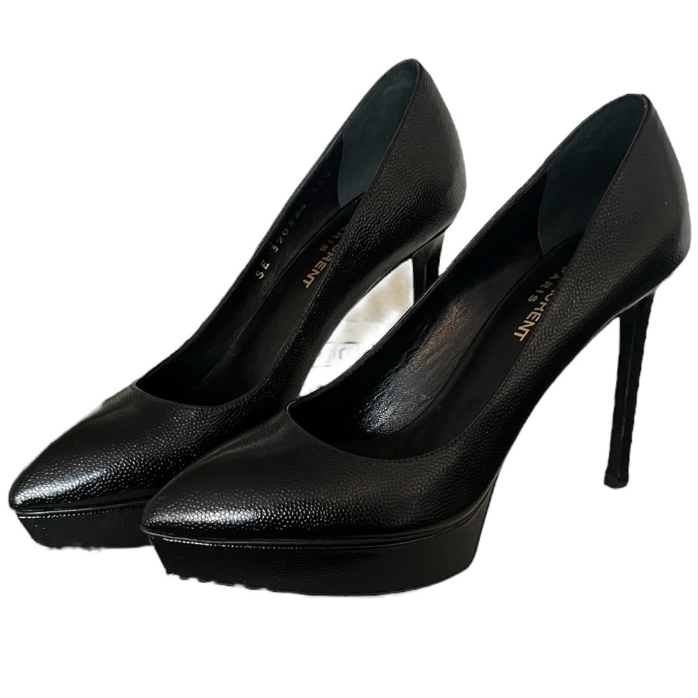 Saint Laurent Black Stiletto Heels Sleek Design